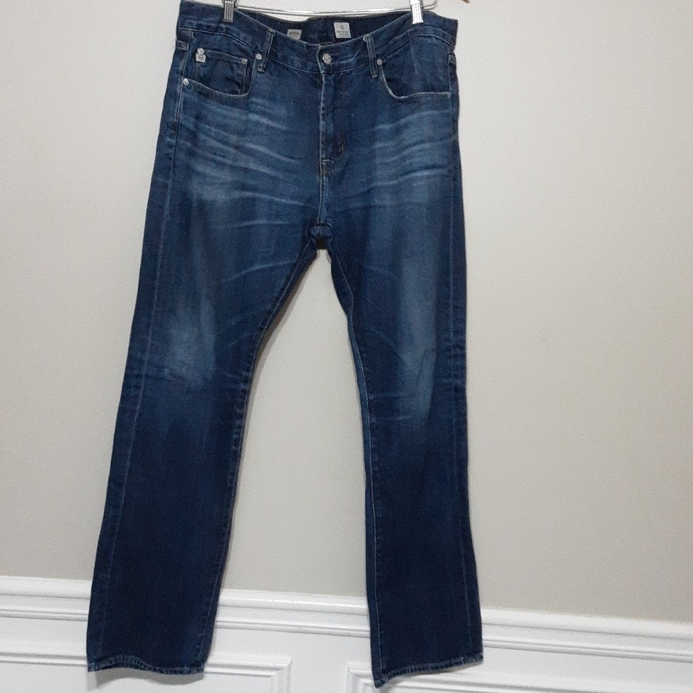 AG ADRIANO GOLDSCHMIED blue jean men 36 geffen slim fit Casaul Y2k Granpa